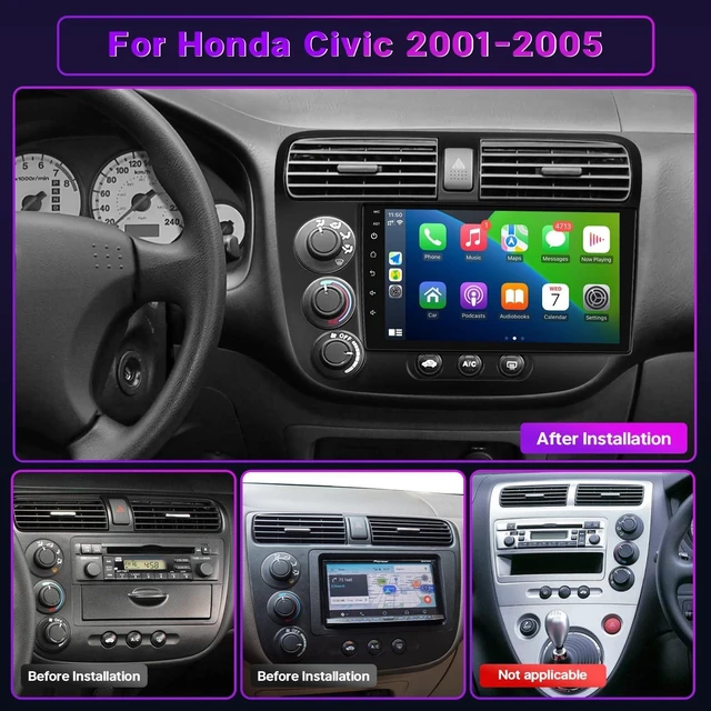 Alt view image 2 of 7 - Leadfan 2+32G Car Stereo Radio for Honda Civic 2001 2002 2003 2004 2005