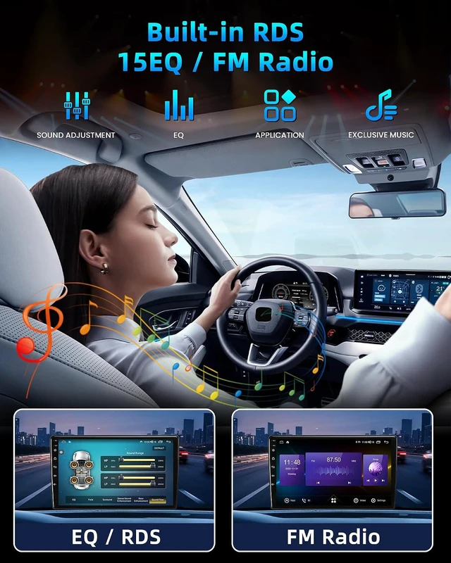 Alt view image 6 of 7 - 8Core 32G ROM Upgrade Android 15 Car Radio for Toyota Corolla 2009-2013