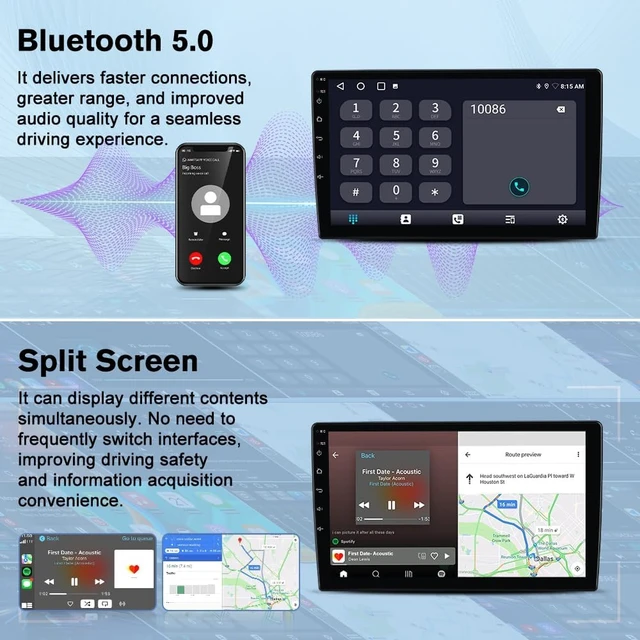 Alt view image 4 of 7 - AWESAFE Car Radio Stereo Upgrade for Dodge Ram 1500 2500 3500 2009-2012