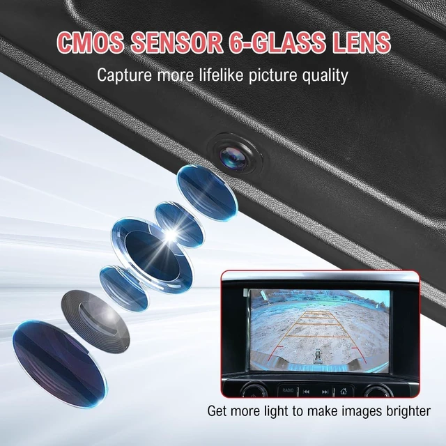 Alt view image 6 of 7 - Tailgate Handle with Rearview Backup Camera for Dodge Ram