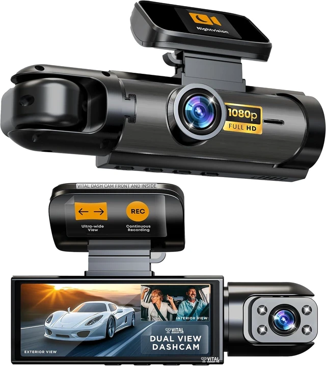 Main image of Vital Dash Camera Pro 2026 Dashcam Front and Rear Camera for Cars FHD