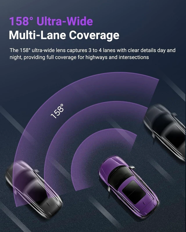 Alt view image 5 of 7 - Vantrue S1 Pro 2.7K STARVIS 2 Mini Dash Cam Front, ADAS AI Car Camera