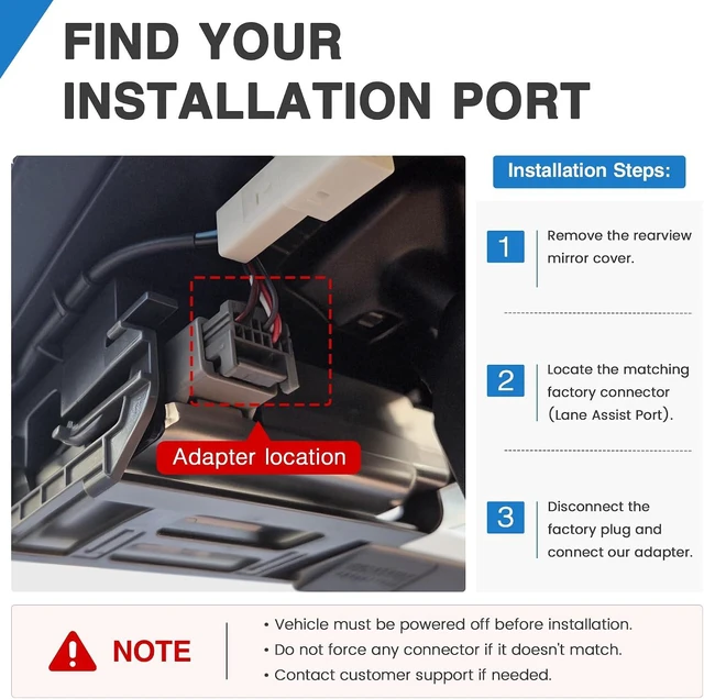 Alt view image 6 of 7 - DashCam Power Adapter,(12P TypeC) Compatible with Toyota RAV4,Corolla,Camry