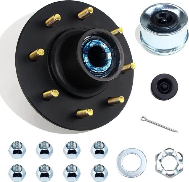 Main image of 8 on 6.5 Trailer Hub Kit for 7000lb 1.25'' to 1.75'' Tapered Axle