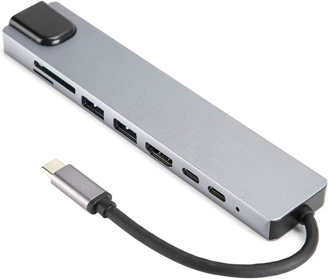 Main image of USB C Adapter with 4K, USB-C to Type-C USB 3.0 Hub RJ45 Ethernet Mini SDTF OTG Adapter