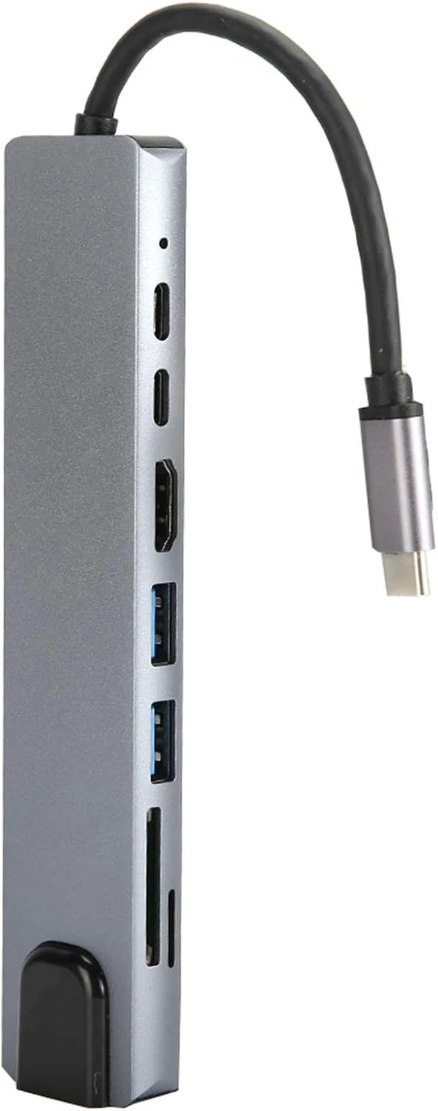 Alt view image 4 of 7 - USB C Adapter with 4K, USB-C to Type-C USB 3.0 Hub RJ45 Ethernet Mini SDTF OTG Adapter
