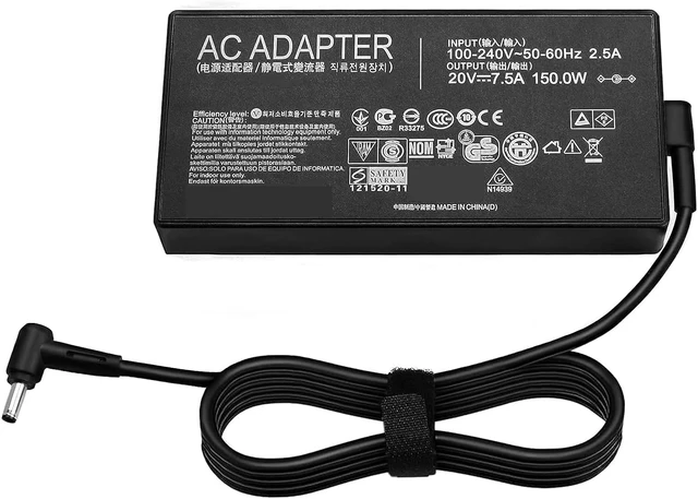 Alt view image 5 of 7 - 20V 7.5A Charger Compatible with Asus Vivobook Pro 15 16 16X k6602vv m6500xv m7600re m7600qe n7600pc k6502vu k6500zh k6602vu Creator Q540VJ Q530VJ Laptop A18-150P1A ADP-150CH B