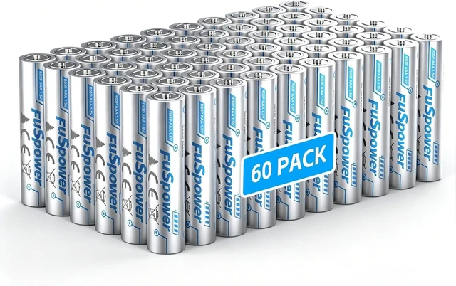 Main image of AAA Batteries Long Lasting: 1.5V Triple A Batteries 60 Pack - Heavy Duty Carbon Zinc Power for Remote Control LED Clocks Mice Keyboard - Low Self Discharge for Long Storage