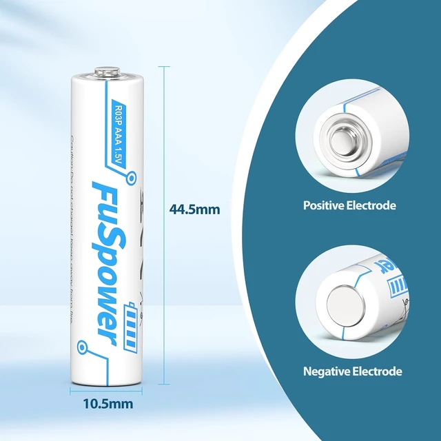 Alt view image 5 of 6 - AAA Batteries Long Lasting: 1.5V Triple A Batteries 60 Pack - Heavy Duty Carbon Zinc Power for Remote Control LED Clocks Mice Keyboard - Low Self Discharge for Long Storage