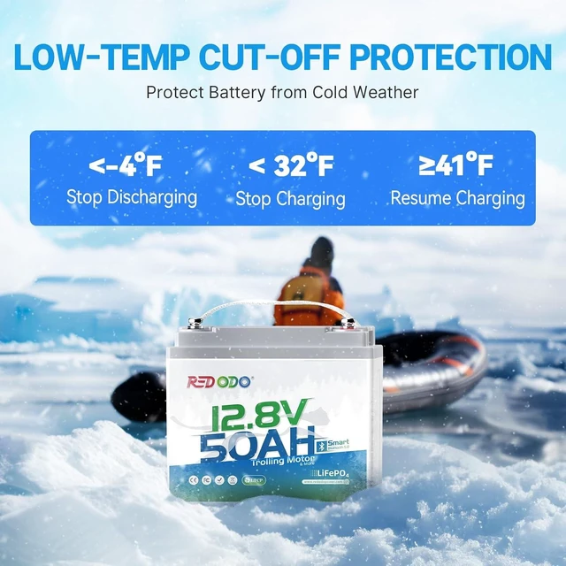 Alt view image 6 of 7 - Redodo 12V 50Ah LiFePO4 Deep Cycle Battery for Marine, RVs