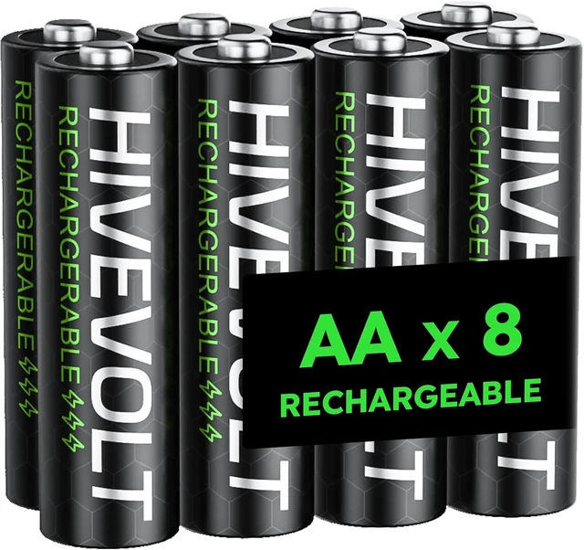 Main image of Rechargeable AA Batteries, 2800mAh High Capacity Double A Battery NiMH Low Self Discharge, 8 Count