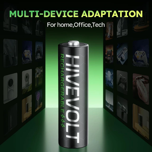 Alt view image 3 of 7 - Rechargeable AA Batteries, 2800mAh High Capacity Double A Battery NiMH Low Self Discharge, 8 Count