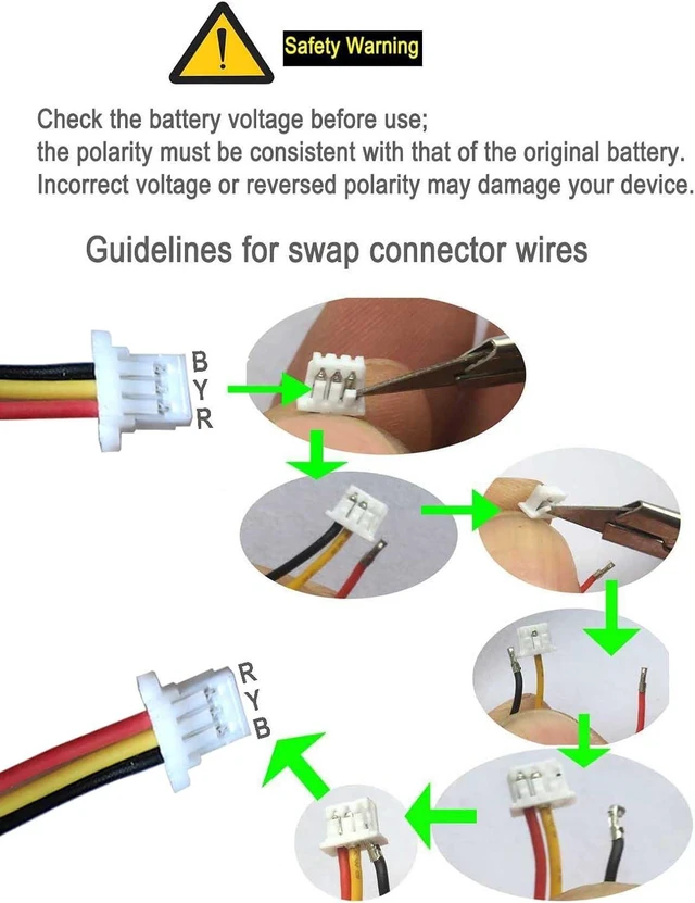 Alt view image 4 of 7 - 18650 1s1p 2600mAh 3.7v Rechargeable Lithium-ion Battery with Jst PH2.0/2P Connector Plug Wires for DIY Electronics Products, Toys, Lighting, Bluetooth Equipment and More