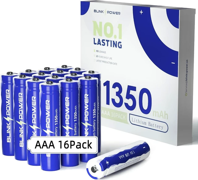 Main image of Blinkspower Triple A Lithium Batteries, 1.5V, 16 Pack