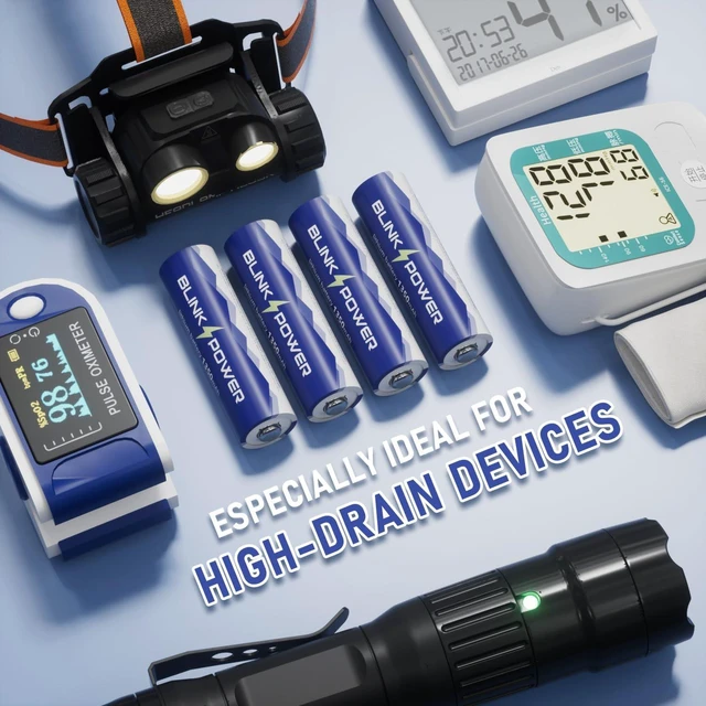 Alt view image 6 of 6 - Blinkspower Triple A Lithium Batteries, 1.5V, 16 Pack