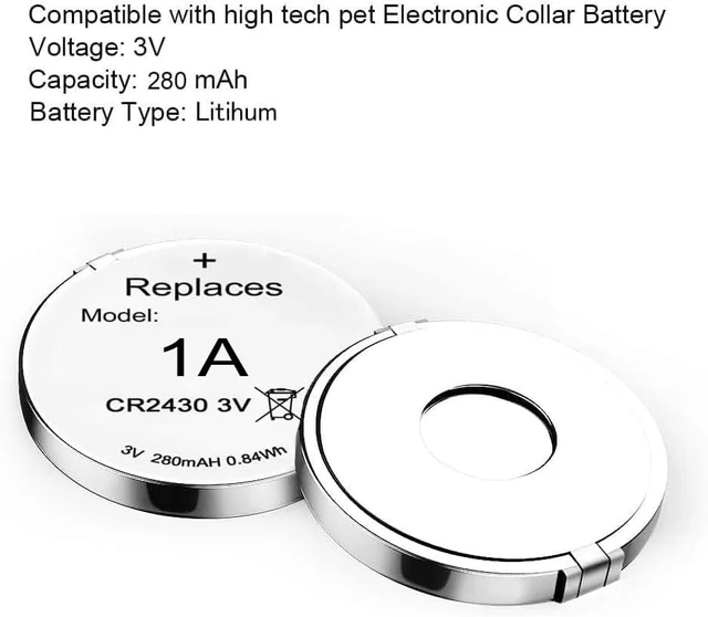Alt view image 2 of 7 - Abeden 3V 1A Replacement Batteries for High Tech Pet MS-4 & MS-5 Electronic Collar, 6 Pack