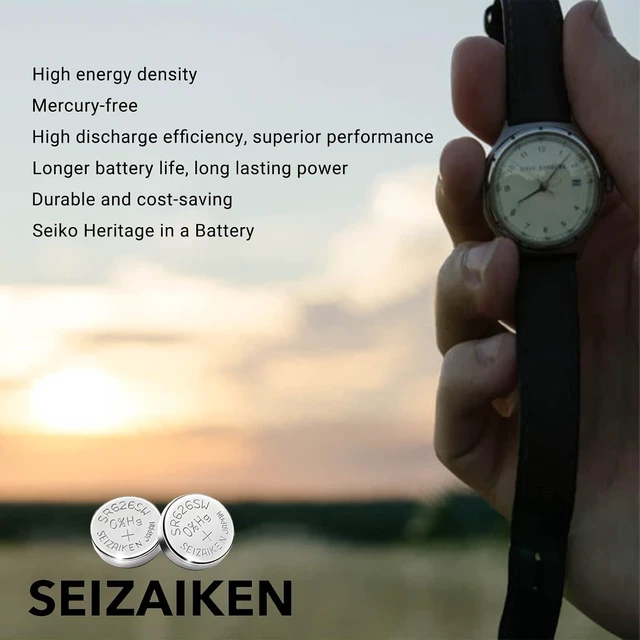 Alt view image 5 of 6 - 371 SR920SW 1.55V 0% Hg Silver Oxide Watch Battery (10 Batteries) Made in Japan by Seiko