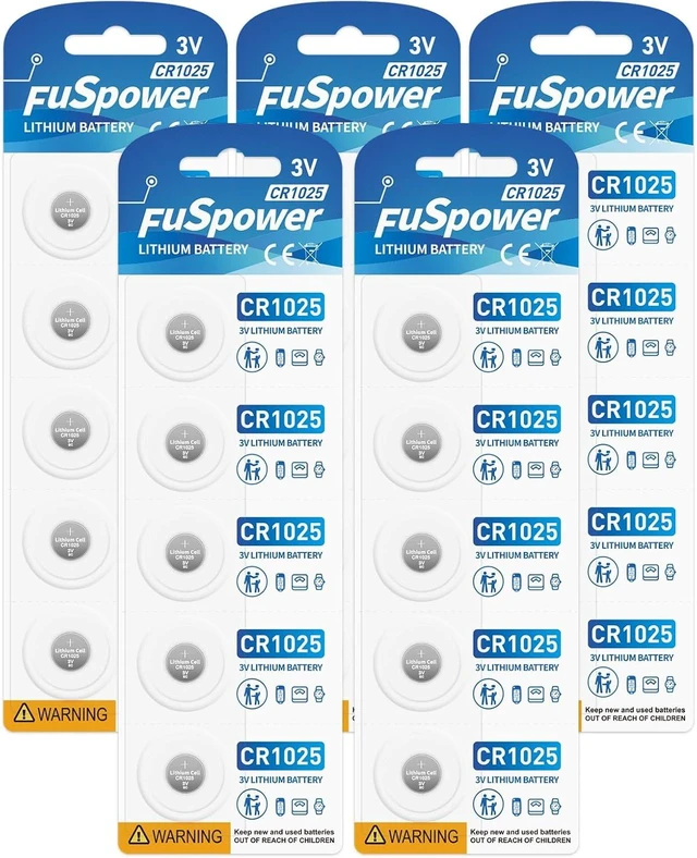 Main image of Cr1025 Br1025 10255 3V Lithium Batteries (25PCS)