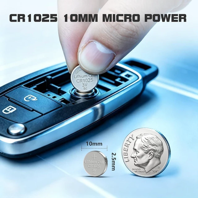 Alt view image 2 of 6 - Cr1025 Br1025 10255 3V Lithium Batteries (25PCS)