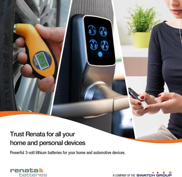 Alt view image 7 of 7 - CR2032 Renata Batteries Watch Batteries 10Pcs