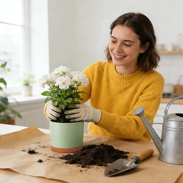 Alt view image 7 of 7 - 3 Pack Cylinder Planter Set 10/9/8 Inch White Indoor Plant Pots