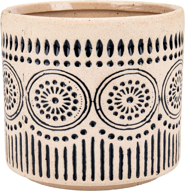 Main image of Ceramic 5 Inch Succulent Plant Pot Small Flower Planter