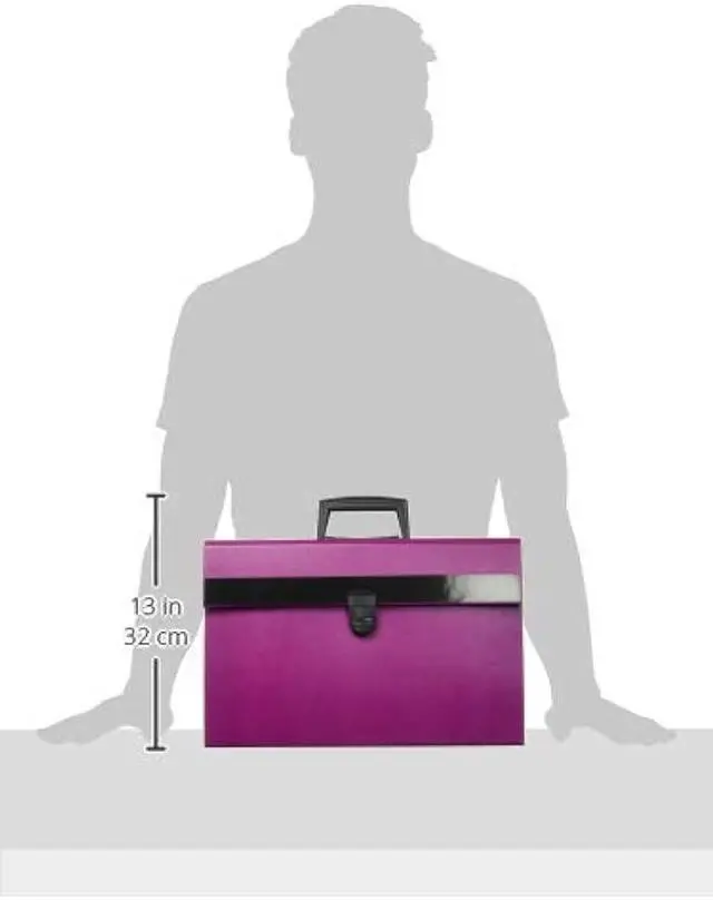 Alt view image 3 of 3 - Pendaflex File Organizer, Portafile Expanding Organizer, 19 Pockets, Letter/Legal Size, Purple, Durable Construction, Ideal for Home and Office Filing Needs