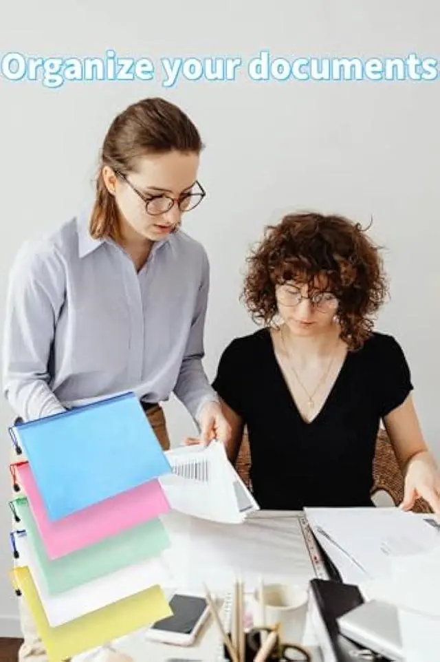 Alt view image 2 of 6 - 20pcs Mesh Zipper Pouch, B4 Mesh ZipperPouch Zipper File Bags Document Bags Office File Holders Zip File Bags Folders for School Office Supplies and Travel Storage (20pcs B4 (5Colors))