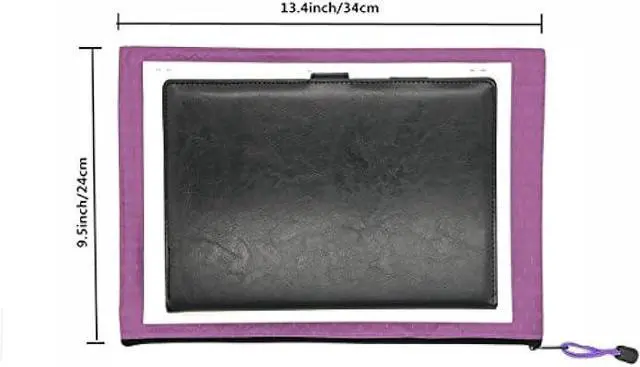 Alt view image 4 of 5 - 15 Pcs A4 Size Zipper File Bags 3 Colors Waterproof Oxford Bag Use for Business Document Organizer and Office Stationery Storage