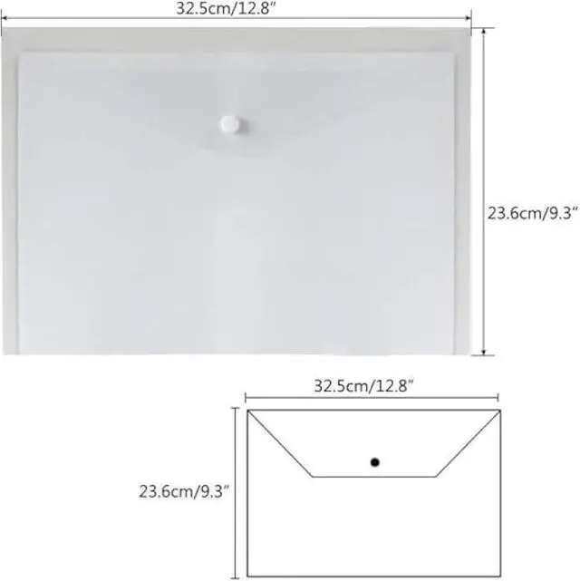 Alt view image 2 of 7 - KYJ-UP 30 Pcs Plastic Folders for Documents,Clear File Folders Letter Size,A4 Plastic Envelopes with Snap Closure Filing Folders Organizer for School Office Home