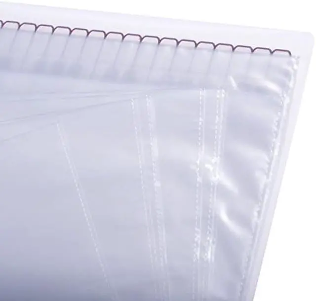 Alt view image 2 of 7 - Music Sheet File Paper Storage Folder Documents Holder Blank Sheet Files Plastic A4 Size 40 Pockets (G Clef-white)