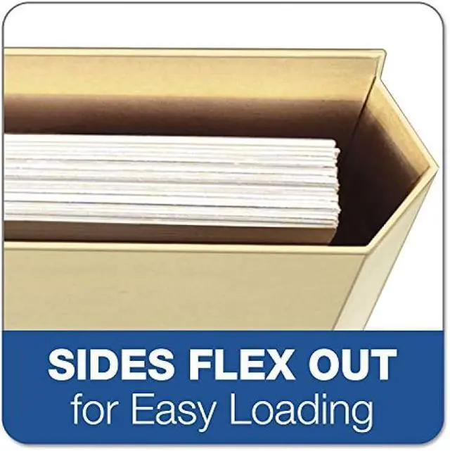 Alt view image 2 of 5 - Tops FP153L10 Globe-Weis Expanding File Folder Pocket, Letter, Manila, 10 File Folder Pockets