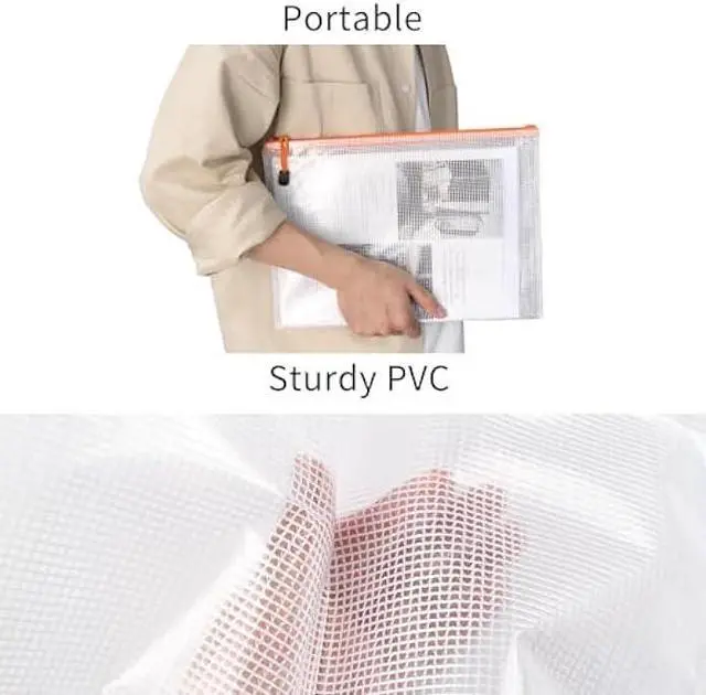 Alt view image 4 of 6 - REFUN 26pcs Mesh Bag Organizer with Zipper, Waterproof Reusable Storage Pouches for Travel, Office & Home, 8 Sizes 8 Colors, Multi-Purpose File Folder Pockets (Mesh Ziplock Bags)