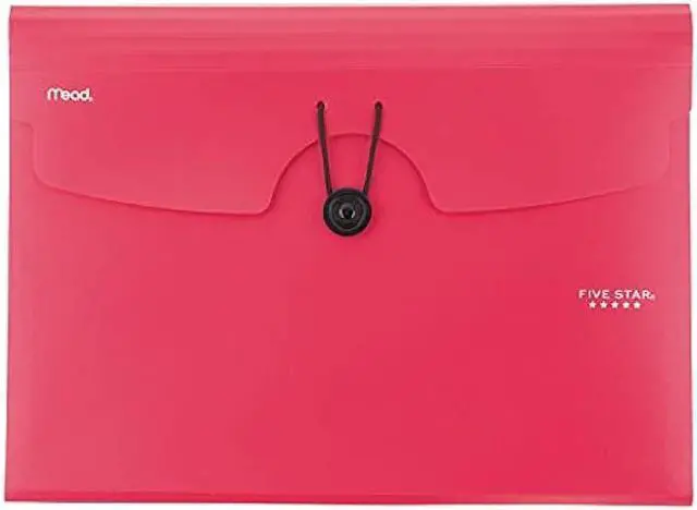 Main image of Five Star 6-Pocket Expanding File Organizer, Plastic Expandable Letter Size File Folders with Pockets, Home Office Supplies, for Receipts, Bills, Documents, Assorted, 1 Count (35552)