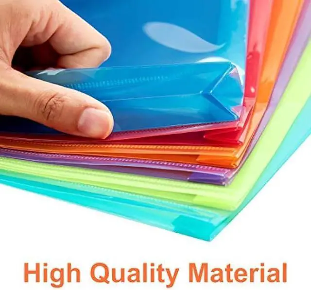 Alt view image 4 of 7 - FANWU Plastic Legal Size Expandable Envelopes with String Tie Closure, 1-1/4 Expansion, Side Load, Clear File Folders Poly Project Paper Documents Organizer for Office School Home 12 Pack