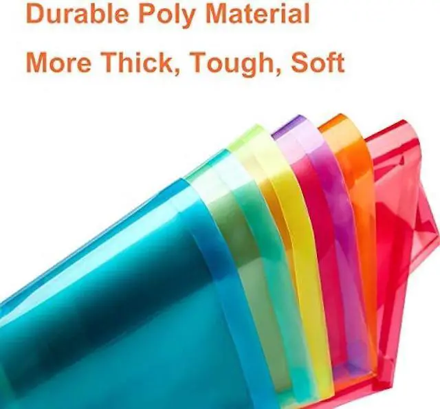 Alt view image 5 of 7 - FANWU Plastic Legal Size Expandable Envelopes with String Tie Closure, 1-1/4 Expansion, Side Load, Clear File Folders Poly Project Paper Documents Organizer for Office School Home 12 Pack