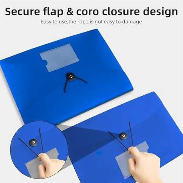 Alt view image 5 of 7 - 3 Pack Accordian File Organizer 7 Pocket Expanding File Folder with Labels, Plastic Expandable File Folder for Documents Letter Size A4 Papers