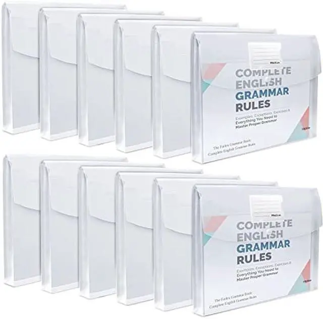 Main image of 12 Pack Large Clear Folders for Documents,Legal Size(11×14 inch),TFDLCG zm Plastic Envelopes with Snap Closure,Poly Envelope File Folder with 1 Inch Expansion,for School Home Office