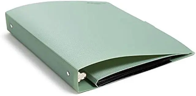 Main image of U Brands Poly Performance Binder Set, Office Supplies, Olive Green, Featuring Expanding File Pockets, 1 Rings, 2 Pack