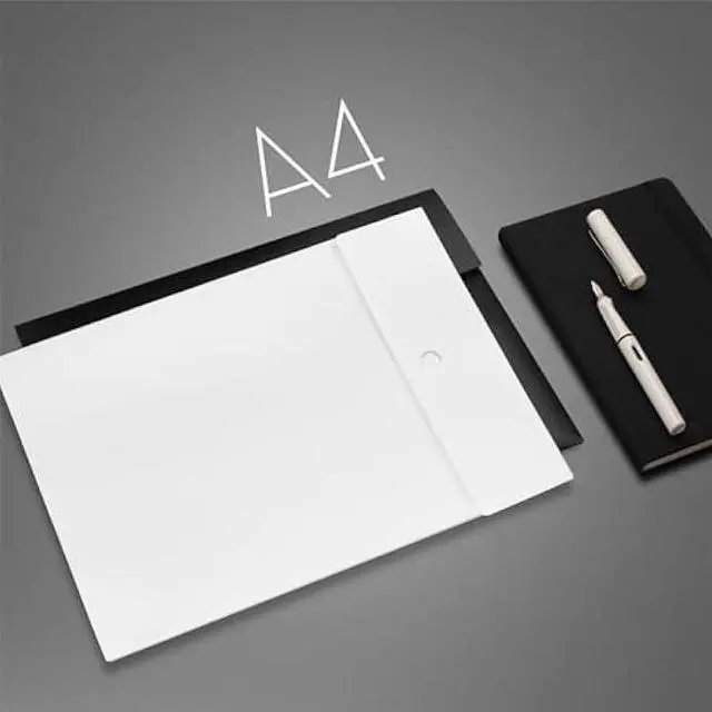 Alt view image 6 of 7 - VANRA Vertical File Folders Poly Filing Envelope Plastic Project Folder with Snap Button Closure for A4 Letter Size Paper (Pack of 5, White)