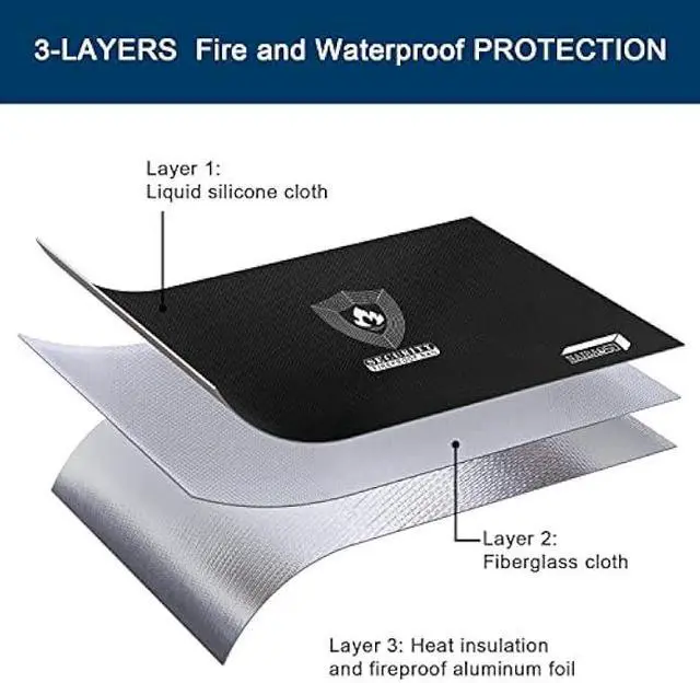 Alt view image 2 of 5 - NAIBAOSD Fireproof Document & Money Bags, Large Fireproof Safe Bag Box (15.4 x 11.8x 5.2 inches) with Reflective Strip, Fireproof Document Box for Tablet,Valuables,Cash,Jewelry,Documents