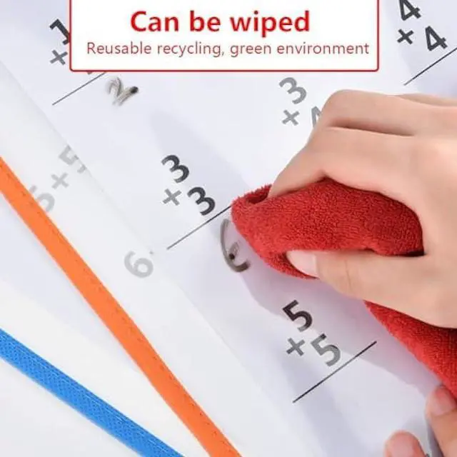 Alt view image 4 of 7 - 20 Pcs Reusable Dry Erase Pockets Sleeves, 13.6 X 10 Job Ticket Holders, Clear Dry Erase Sheet Protectors for Office School Classroom & More, 10 Colors