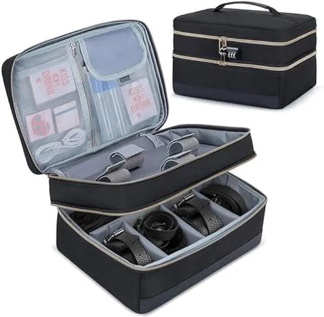 Main image of Damero Discreet Bag for Toys, Discreet Lockable Toy Storage Bag, Private Toy Storage Bag Box for Women and Men