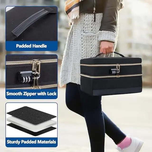 Alt view image 5 of 7 - Damero Discreet Bag for Toys, Discreet Lockable Toy Storage Bag, Private Toy Storage Bag Box for Women and Men