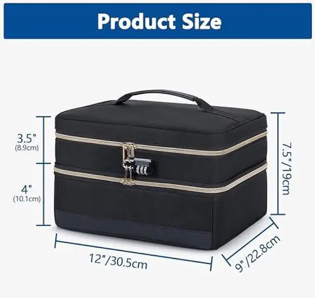 Alt view image 6 of 7 - Damero Discreet Bag for Toys, Discreet Lockable Toy Storage Bag, Private Toy Storage Bag Box for Women and Men