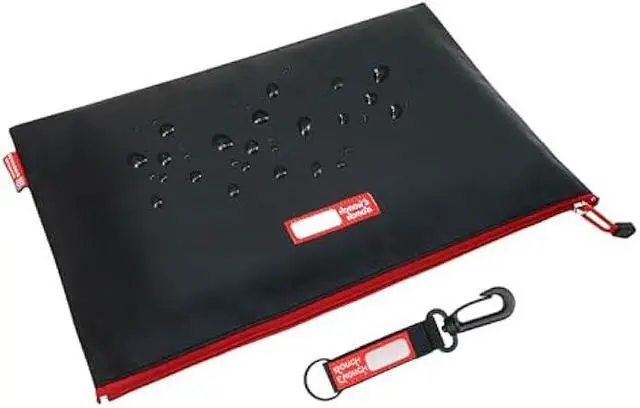 Main image of Rough Enough Large Document Safe Holder File Folders Organizer Storage Pouch Bag A4 Letter Size with Zipper in Waterproof Plastic