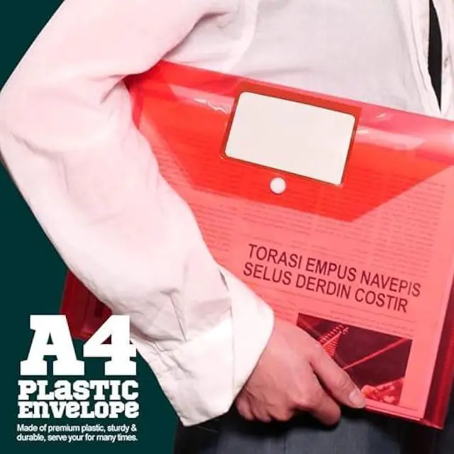 Alt view image 6 of 6 - Plastic File Folders A4, 6PACK Plastic Envelope Folder with Snap Closure,Folders for Documents,Paper Sheet Protectors for Office School, Fits Letter Size, 6 Assorted Colors