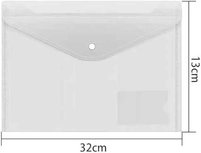 Alt view image 2 of 6 - Plastic File Folders, 30 pcs Clear Document Folders Letter Size / A4 Size Waterproof Folders for Documents File Envelopes for School Work Office Organization 6 Colors