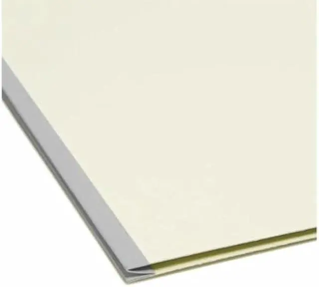 Alt view image 4 of 5 - Smead Fastener Folder, 100 Percent Recycled, 1/3-Cut Tab, Pressboard, 2 Fasteners in Positions 1 and 3, 1-Inch Expansion, Letter Size, Gray/Green, 25 Per Box (15003)