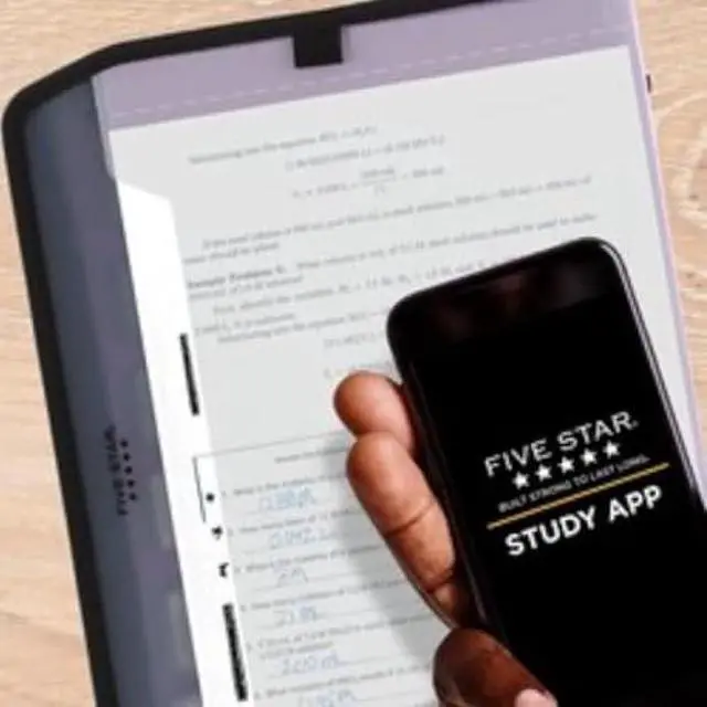 Alt view image 2 of 7 - Five Star 7 Pocket Expanding File Organizer + Study App, Plastic Expandable File Folders with Customizable Tabs & Clear Cover, Holds 8-1/2 x 11, Zipper Closure, Amethyst Purple (351700G)